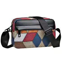 Borsa a Tracolla Uomo in Pelle PU – Design Scozzese Casual e Lavoro