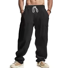 Pantaloni Cargo Estivi da Uomo in Lino
