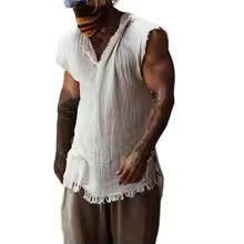 Canotta Uomo Elegante Scollo a V – Tinta Unita Estiva