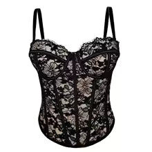 Bustier da donna in pizzo floreale elegante modellante sexy corsetto da donna in pizzo ragazze abiti da sera sottili colture Lady corto dolce body shaper Top