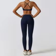 Set Yoga Donna 2/3 Pezzi – Legging, Reggiseno Fitness e Crop Top
