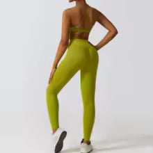 Set Yoga Donna 2/3 Pezzi – Legging, Reggiseno Fitness e Crop Top
