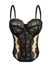 Bustier da donna in pizzo floreale elegante modellante sexy corsetto da donna in pizzo ragazze abiti da sera sottili colture Lady corto dolce body shaper Top
