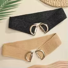 Cintura Elastica Nera e Oro