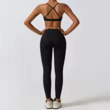 Set Yoga Donna 2/3 Pezzi – Legging, Reggiseno Fitness e Crop Top