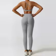 Set Yoga Donna 2/3 Pezzi – Legging, Reggiseno Fitness e Crop Top