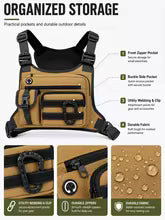 Borsa Tattica da Petto Uomo – Antifurto Impermeabile per Outdoor e Ciclismo