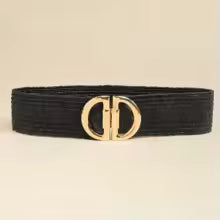 Cintura Elastica Nera e Oro