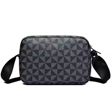 Borsa a Tracolla Uomo in Pelle PU – Design Scozzese Casual e Lavoro