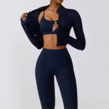 Set Yoga Donna 2/3 Pezzi – Legging, Reggiseno Fitness e Crop Top