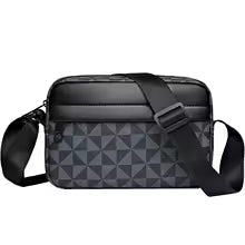Borsa a Tracolla Uomo in Pelle PU – Design Scozzese Casual e Lavoro